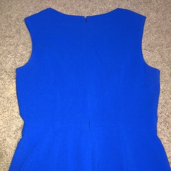 Dress The Population Elle Queen Anne Sweetheart Midi  Dress Electric Blue XL - Picture 7 of 11